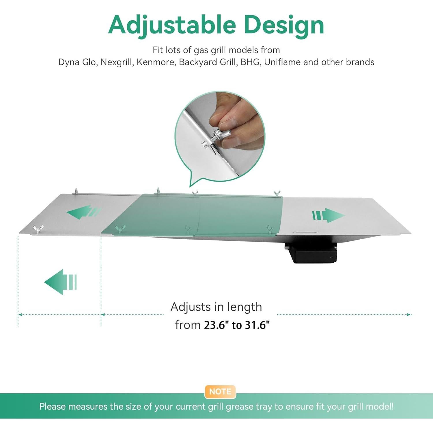 Bandeja de Grasa Universal Cogrichbf para Parrillas de Gas