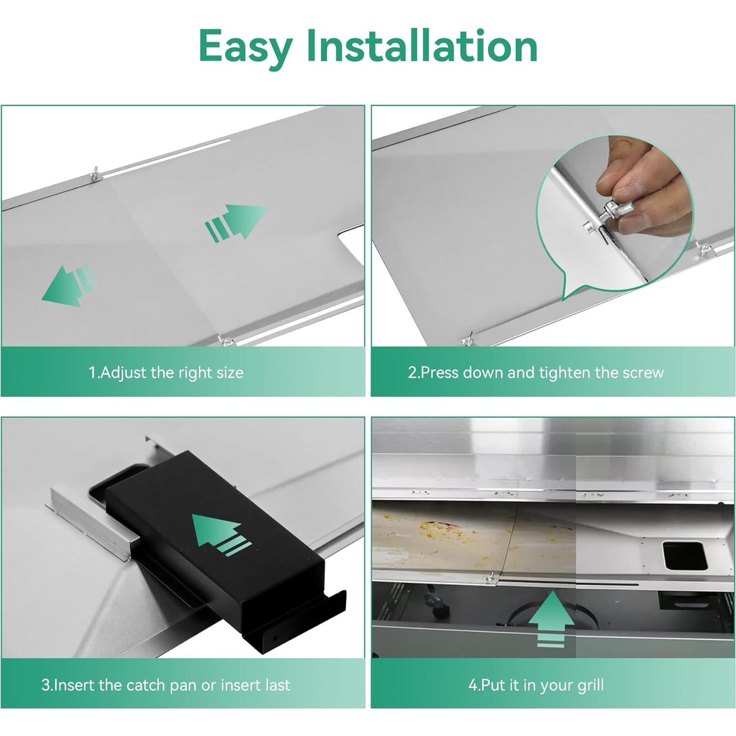 Bandeja de Grasa Universal Cogrichbf para Parrillas de Gas