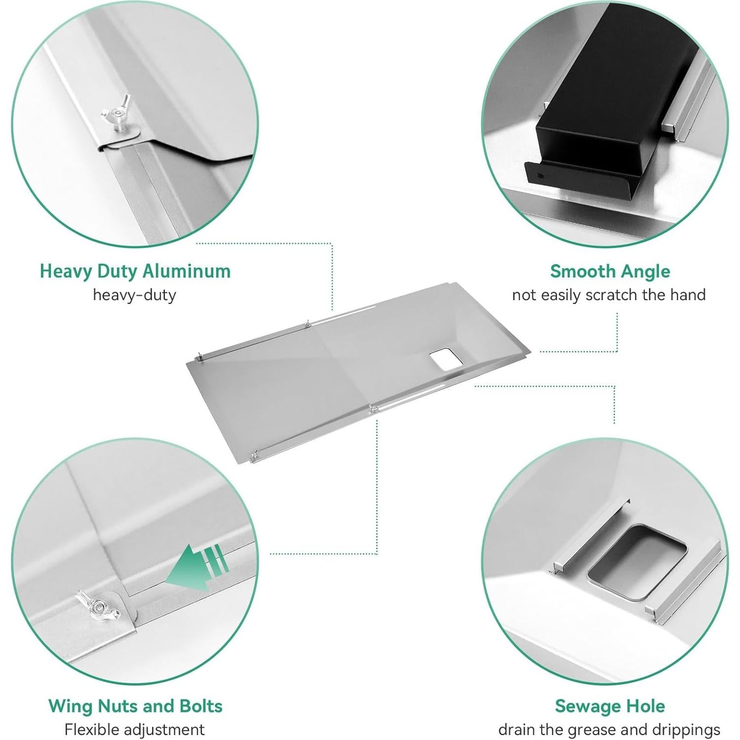 Bandeja de Grasa Universal Cogrichbf para Parrillas de Gas