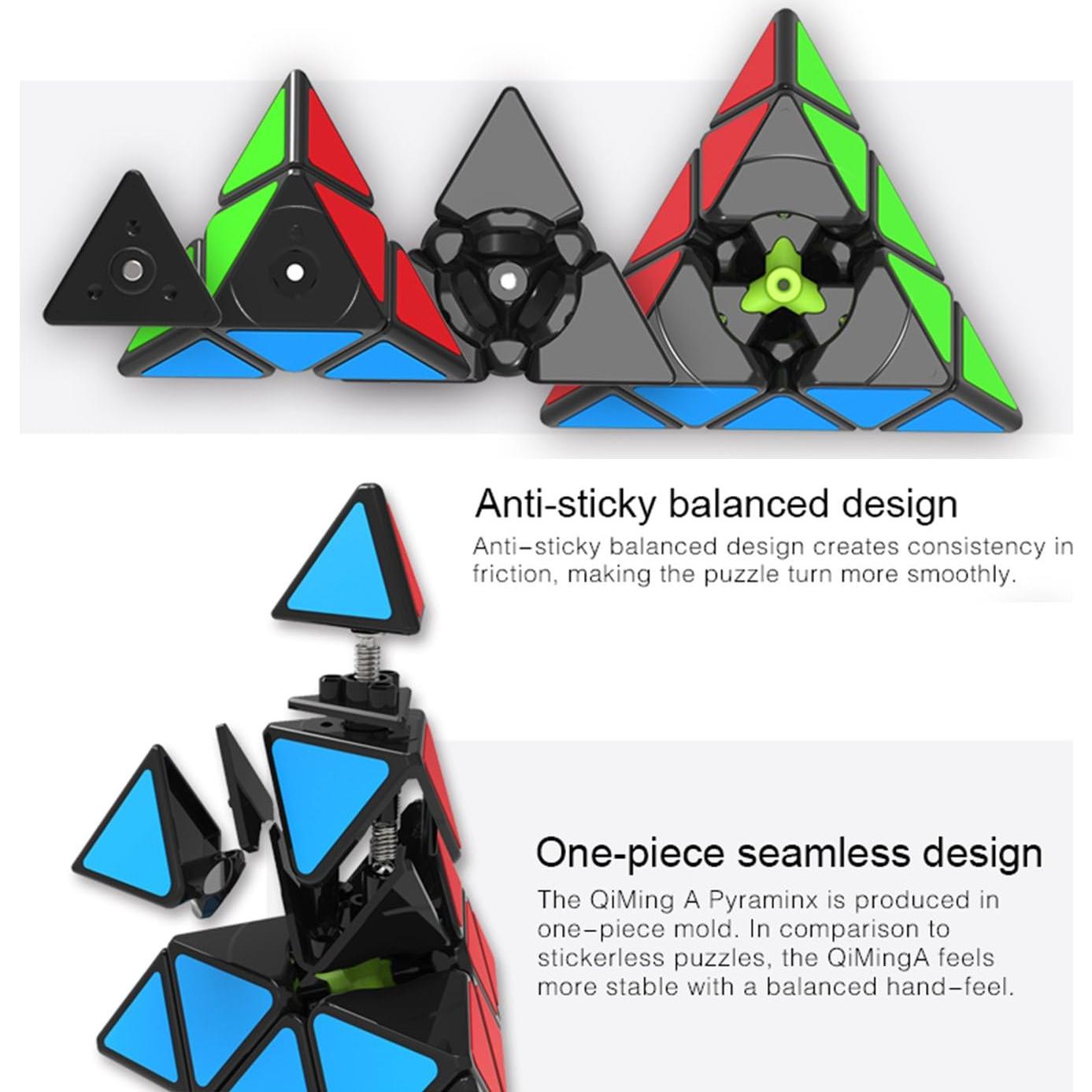 Cubo de Velocidad Pirámide Roxenda 3x3 Negro - Antipop