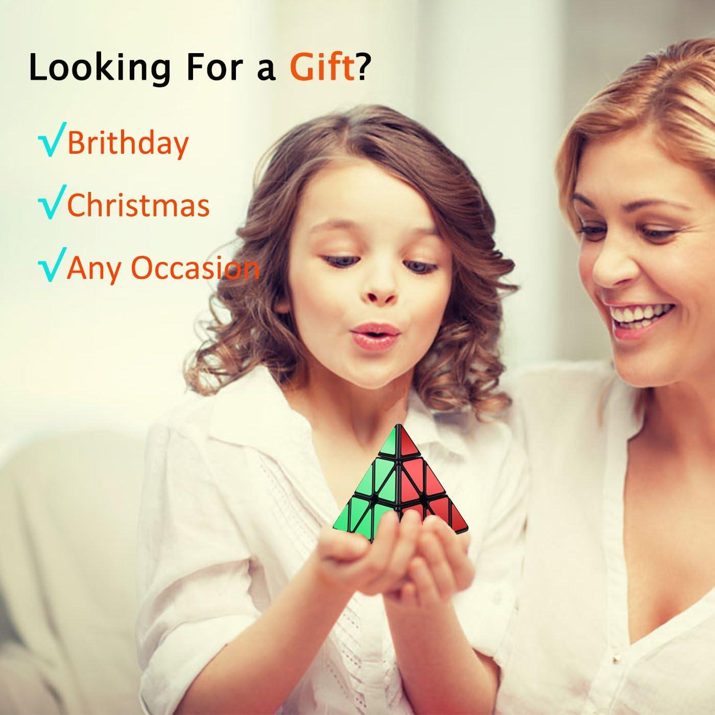 Cubo de Velocidad Pirámide Roxenda 3x3 Negro - Antipop