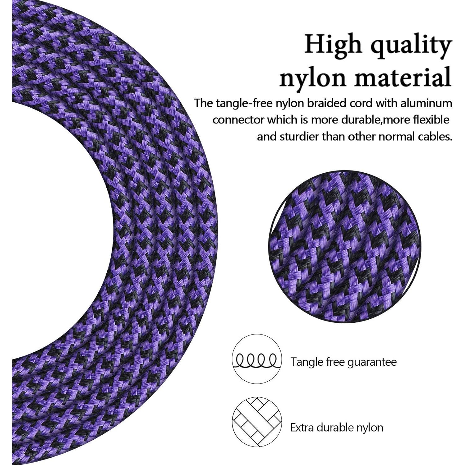 Cables Micro USB Trenzados AILKIN 4Pack 1.83m Carga Rápida