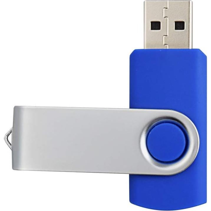 Aiibe 10 Unidades Flash USB 2GB Azul Pendrive USB 2.0