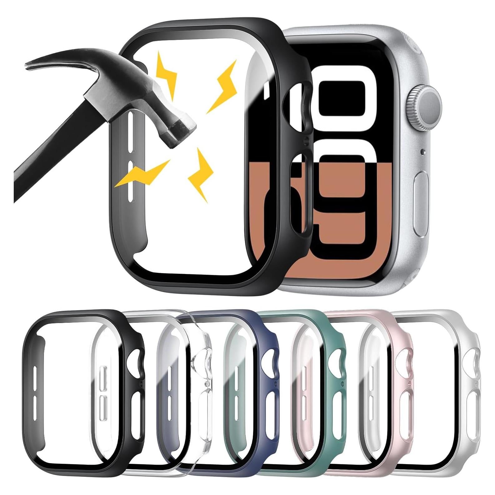 Funda Protectora HASDON para Apple Watch 40mm SE 2/6/5/4 - 6 Piezas