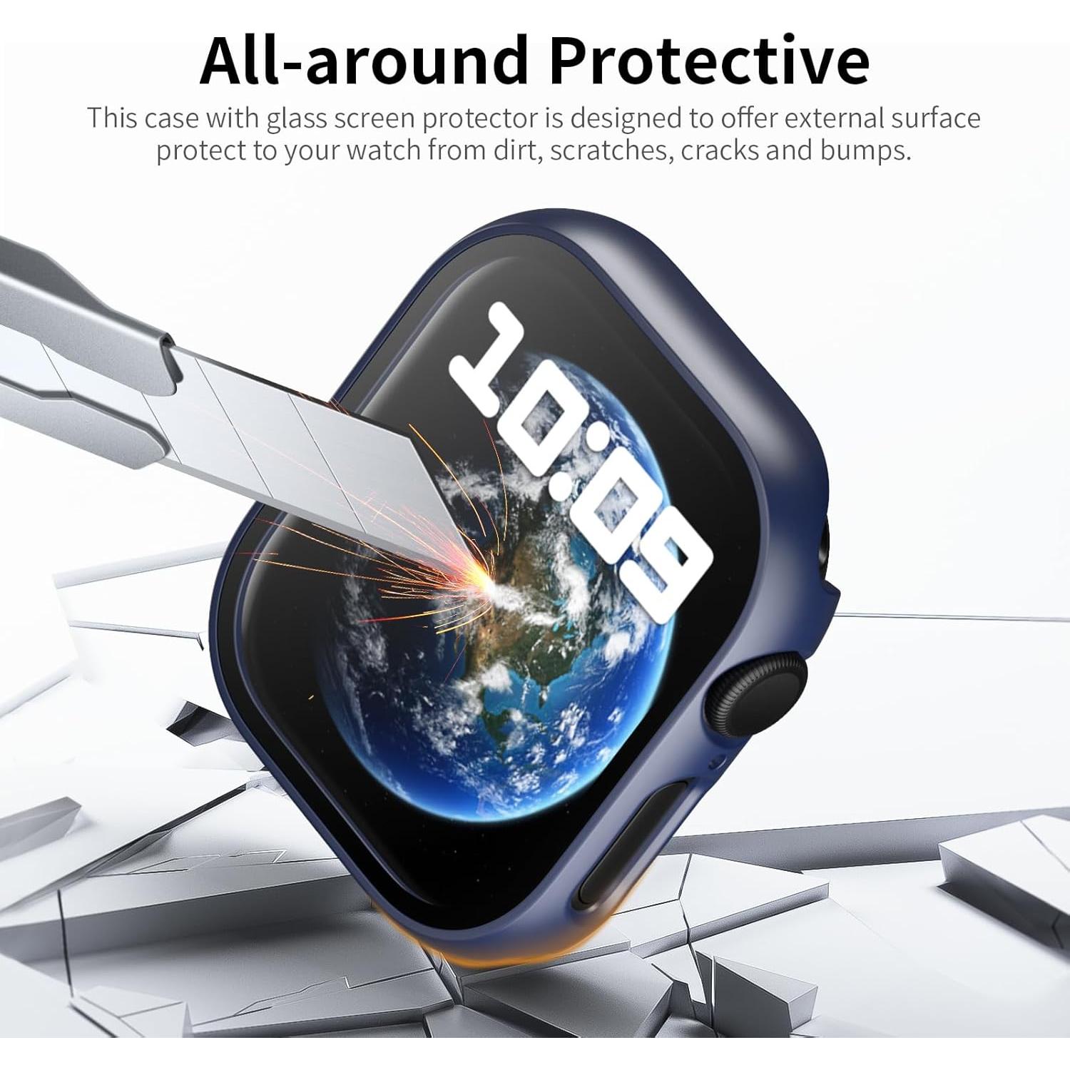 Funda Protectora HASDON para Apple Watch 40mm SE 2/6/5/4 - 6 Piezas