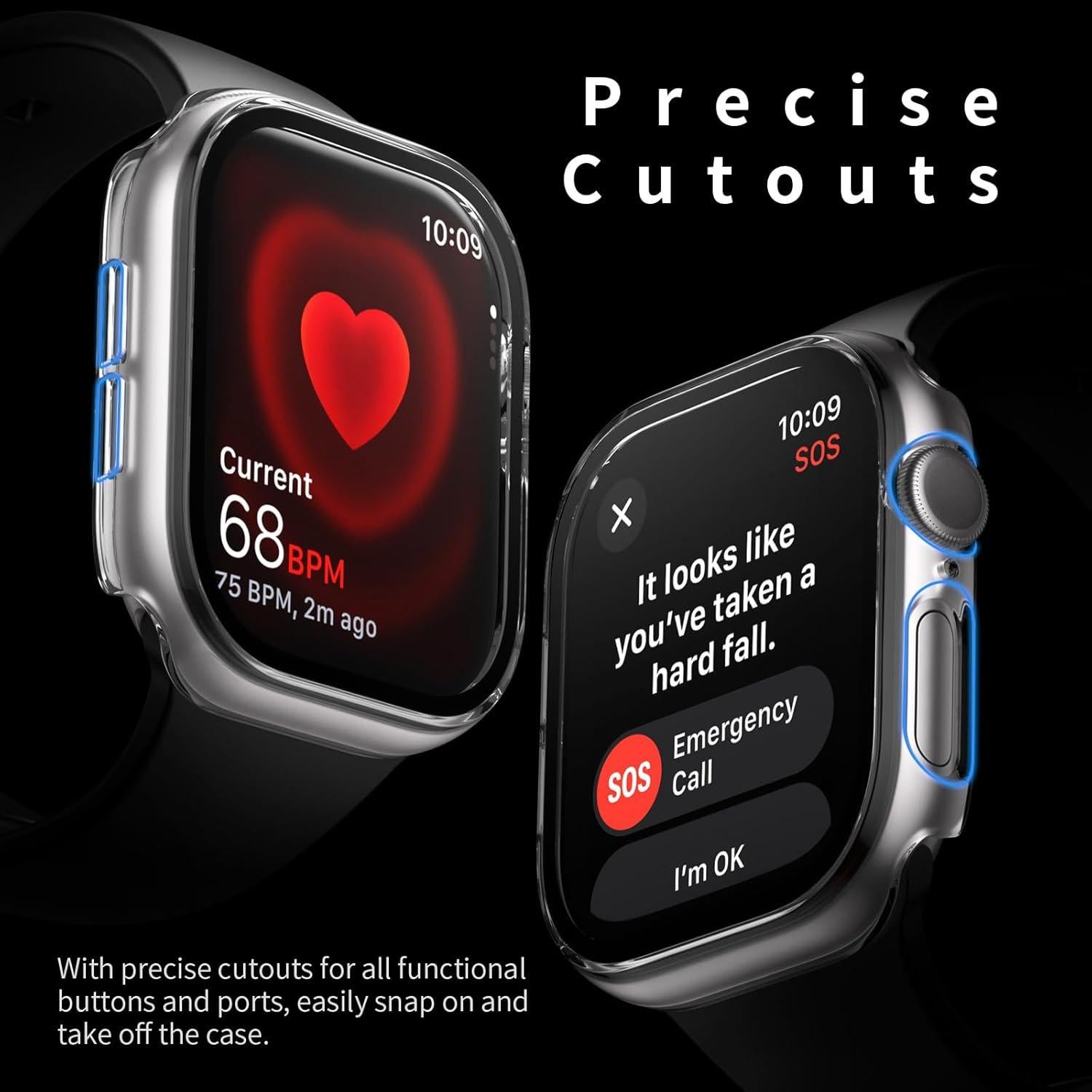 Funda Protectora HASDON para Apple Watch 40mm SE 2/6/5/4 - 6 Piezas