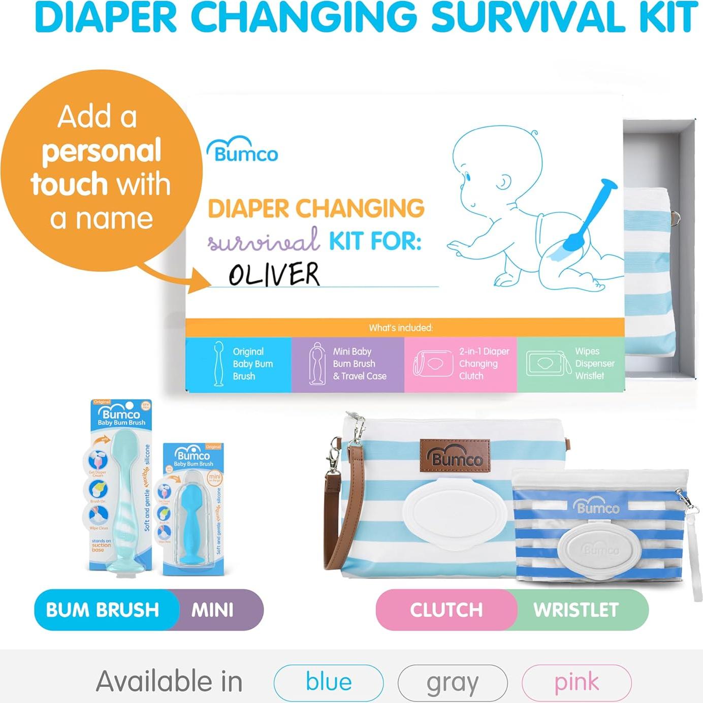 Conjunto de Regalo para Bebés Bumco - Kit de Cambio de Pañales