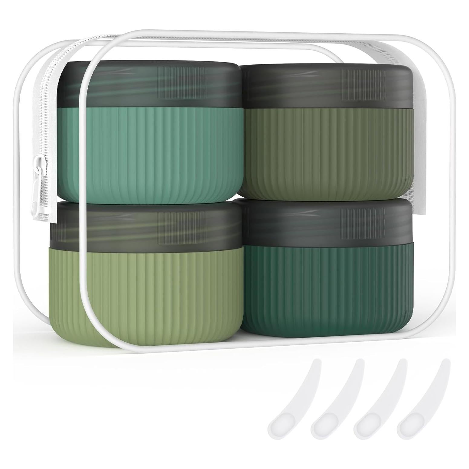 Contenedores de Viaje ME.FAN 1.5 oz (45 ML) Silicona a Prueba de Fugas