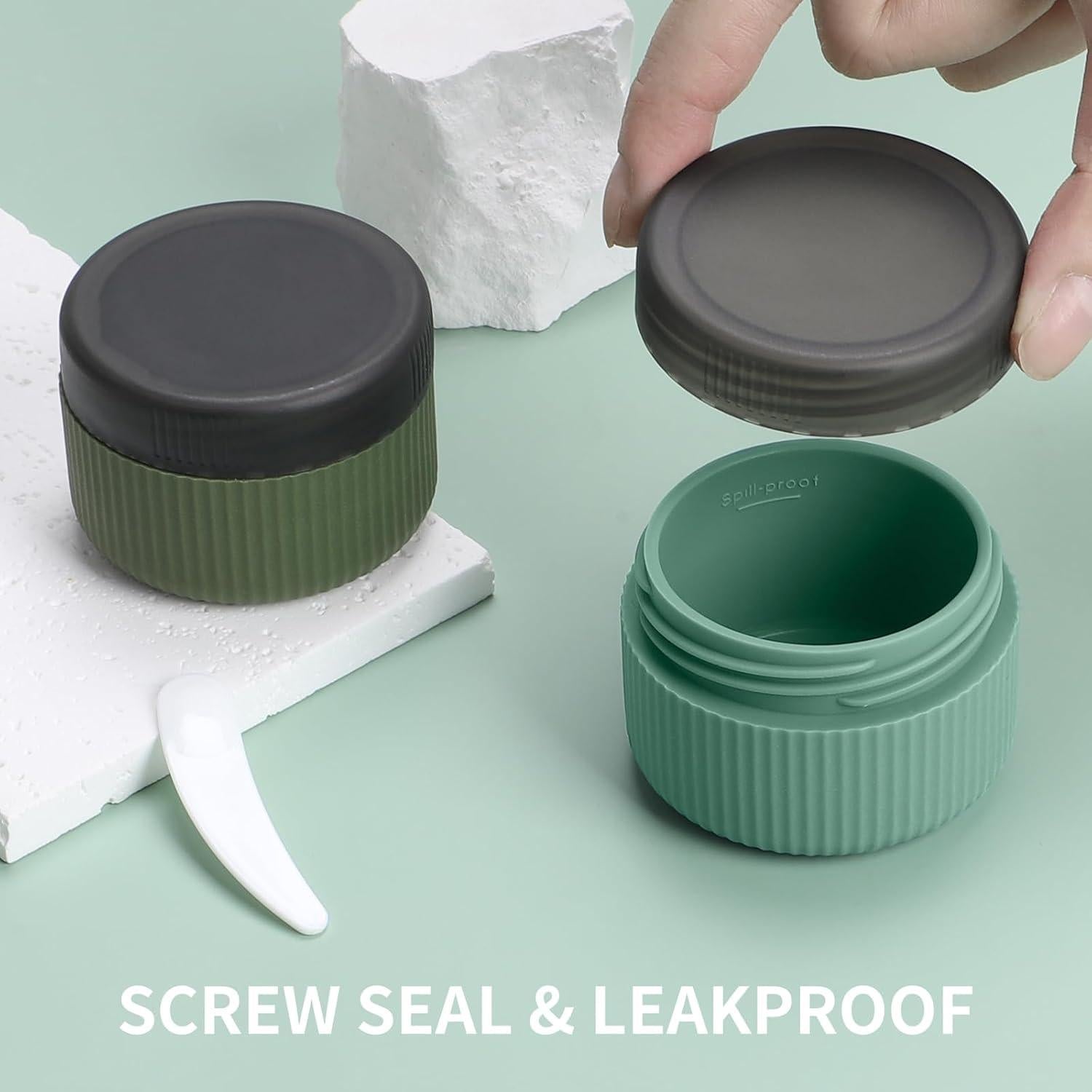 Contenedores de Viaje ME.FAN 1.5 oz (45 ML) Silicona a Prueba de Fugas