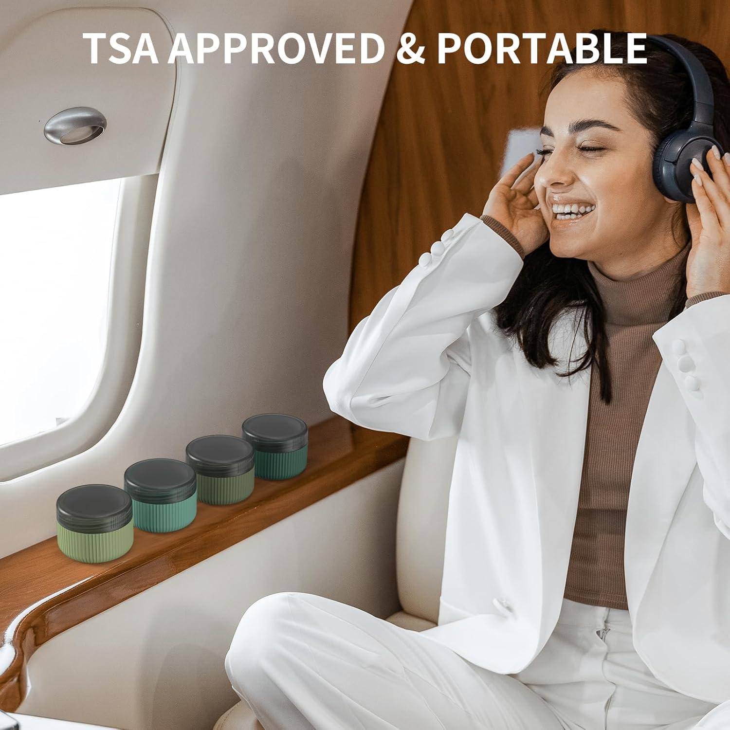 Contenedores de Viaje ME.FAN 1.5 oz (45 ML) Silicona a Prueba de Fugas