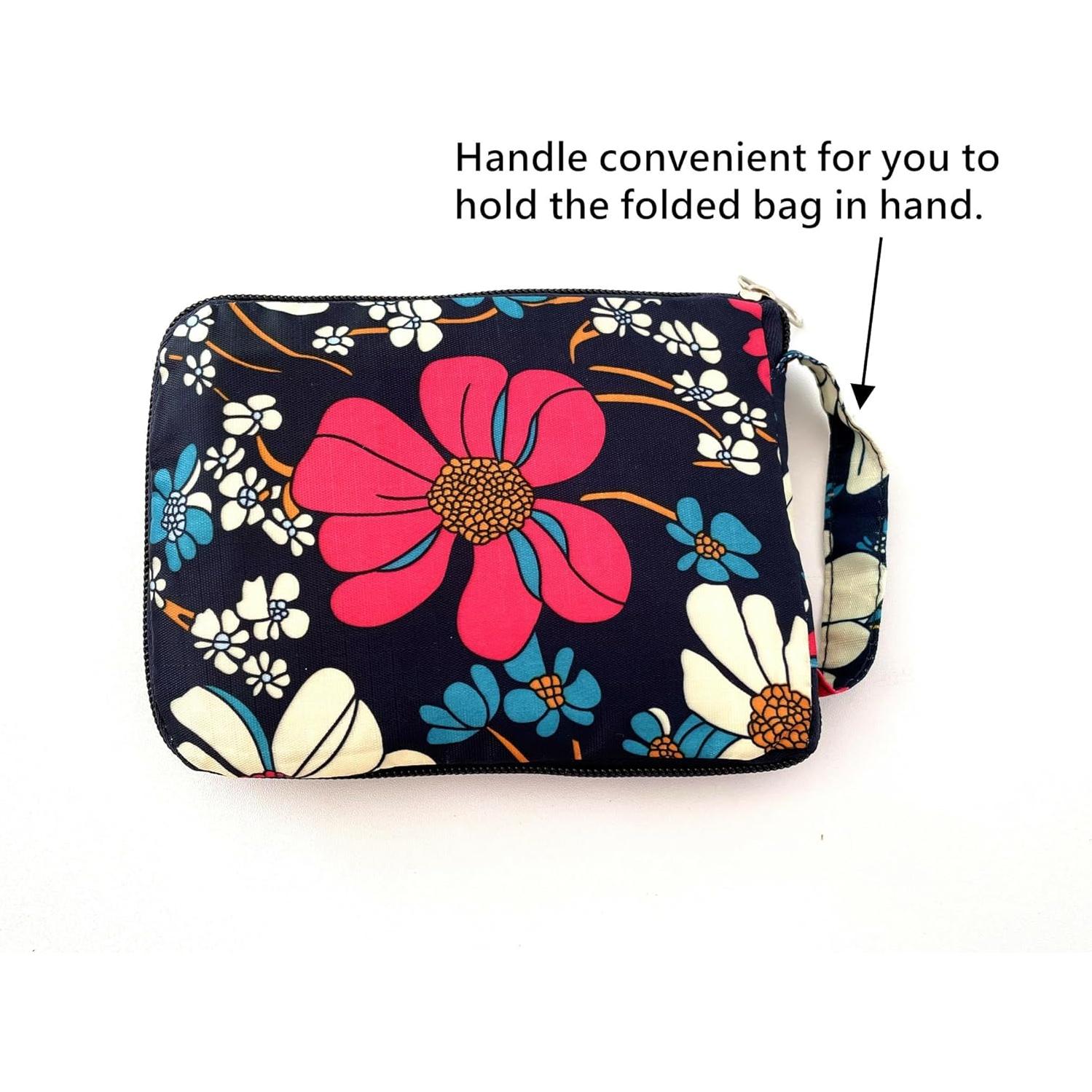 Bolsas de Compras Reutilizables Konish Plegables con Cremallera