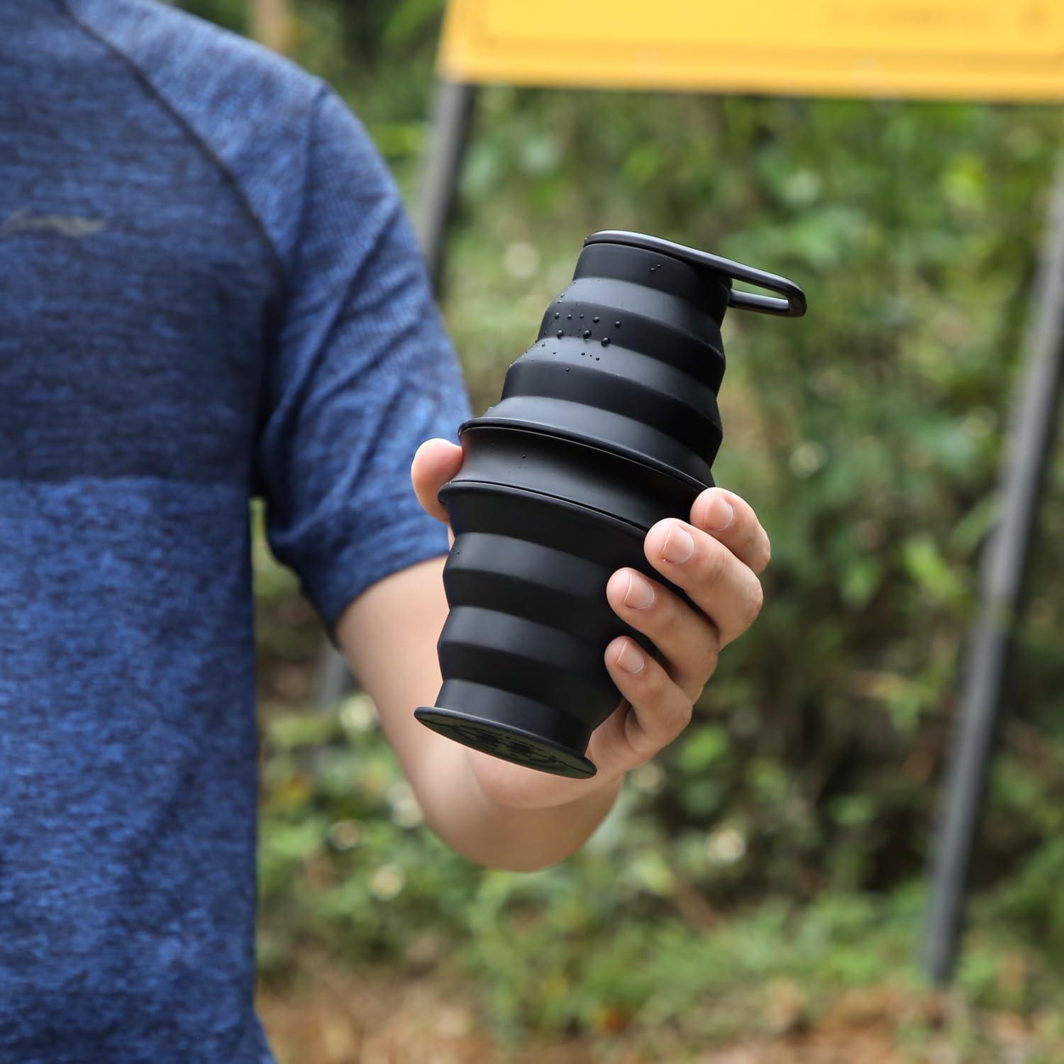 Botella de Agua Plegable Nefeeko 500ml Silicona Libre BPA