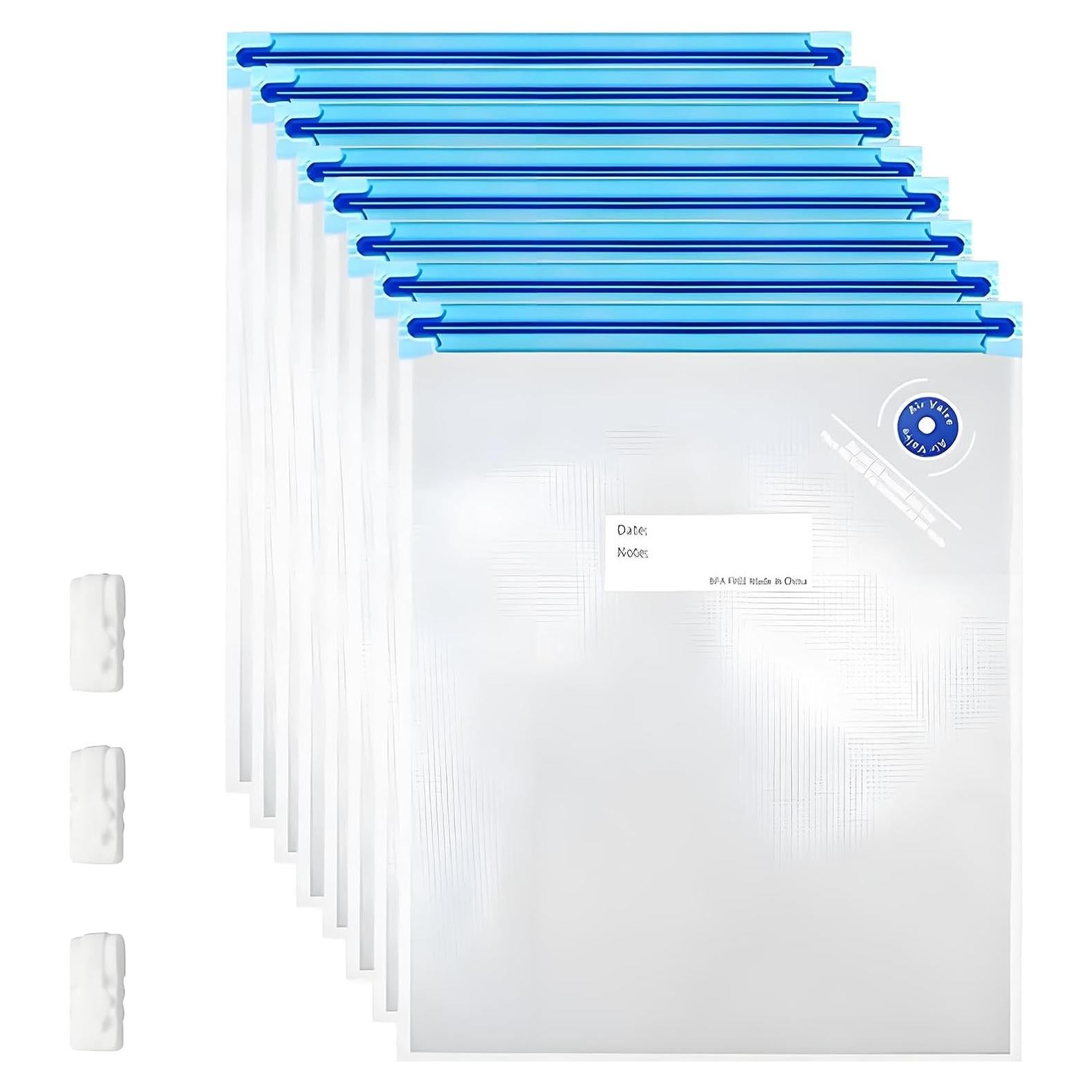 Kit de Bolsas Sous Vide Reutilizables Mantianstar 12 Piezas 30x34cm