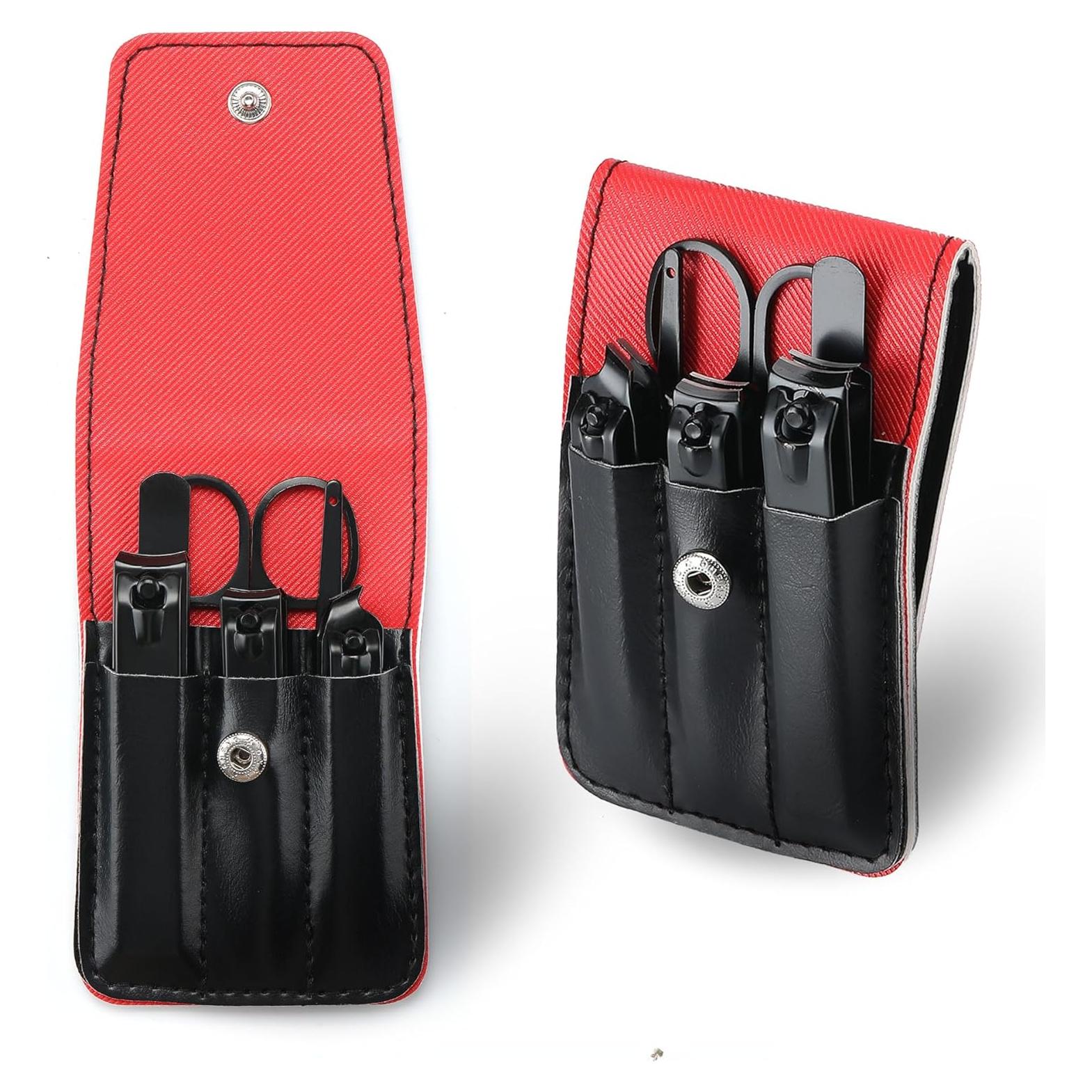 Kit de Manicura para Hombres Insaizom - Cortauñas Negro 11x7cm