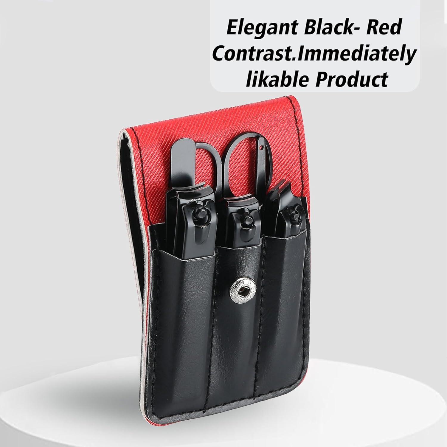 Kit de Manicura para Hombres Insaizom - Cortauñas Negro 11x7cm