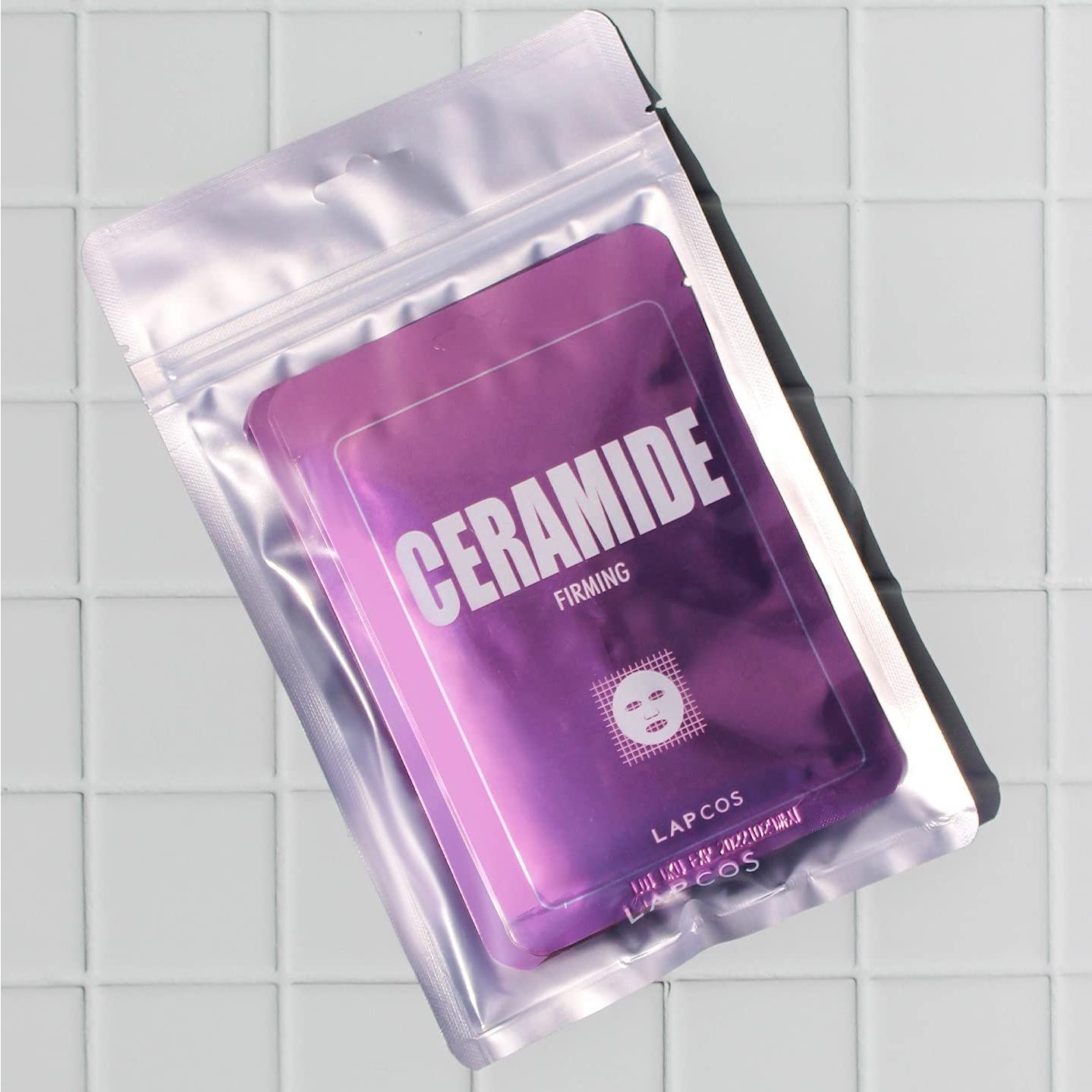 Mascarilla Facial Hidratante LAPCOS Ceramida Paquete de 5