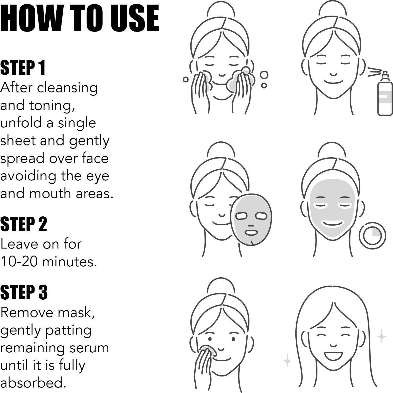 Mascarilla Facial Hidratante LAPCOS Ceramida Paquete de 5