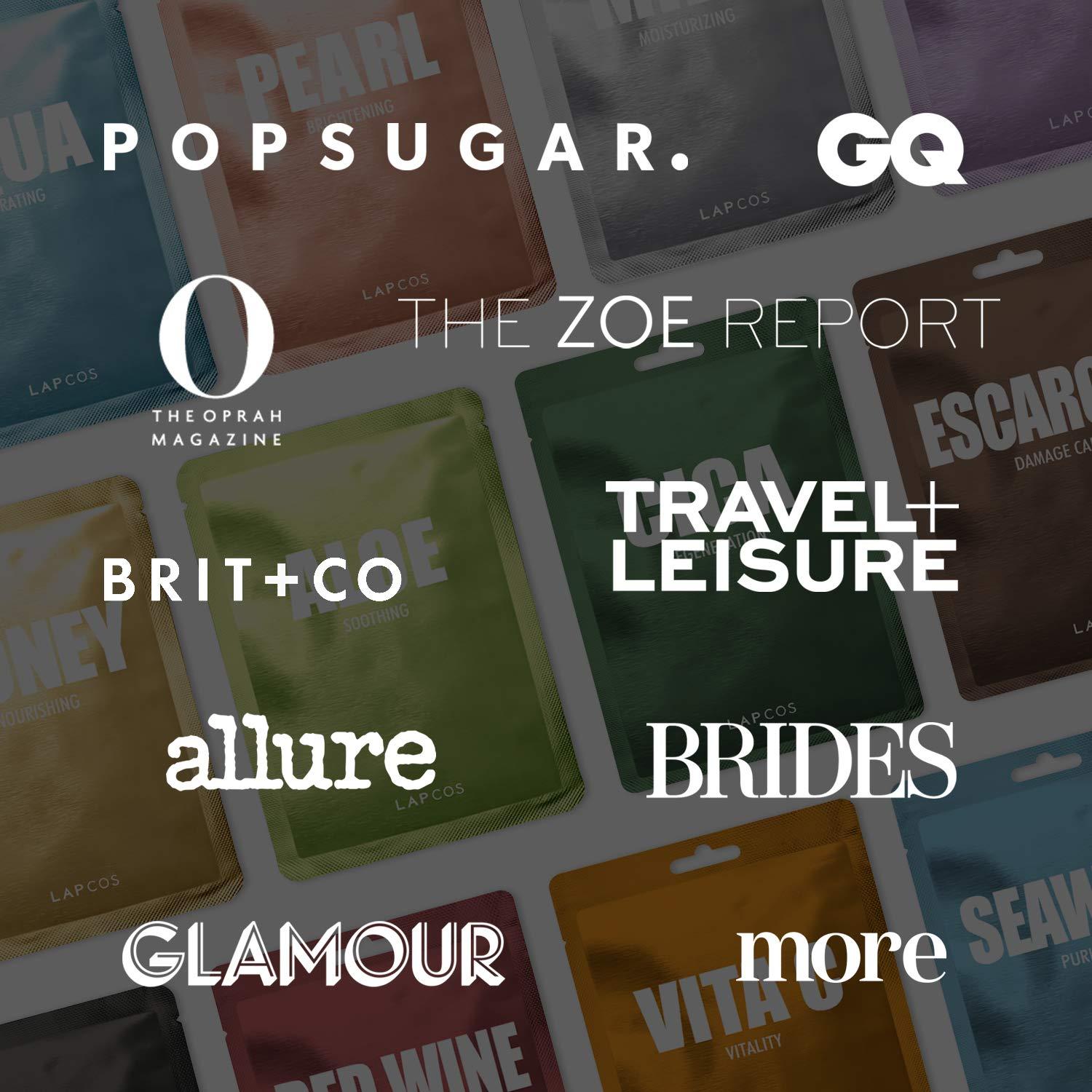 Mascarilla Facial Hidratante LAPCOS Ceramida Paquete de 5