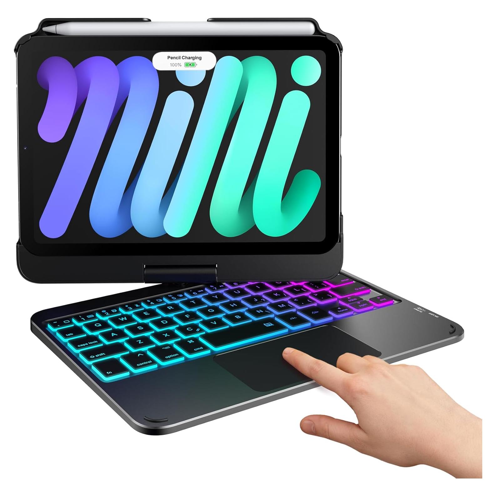 Funda Teclado Typecase iPad Mini 7 y 6 - Retroiluminada 10 Colores