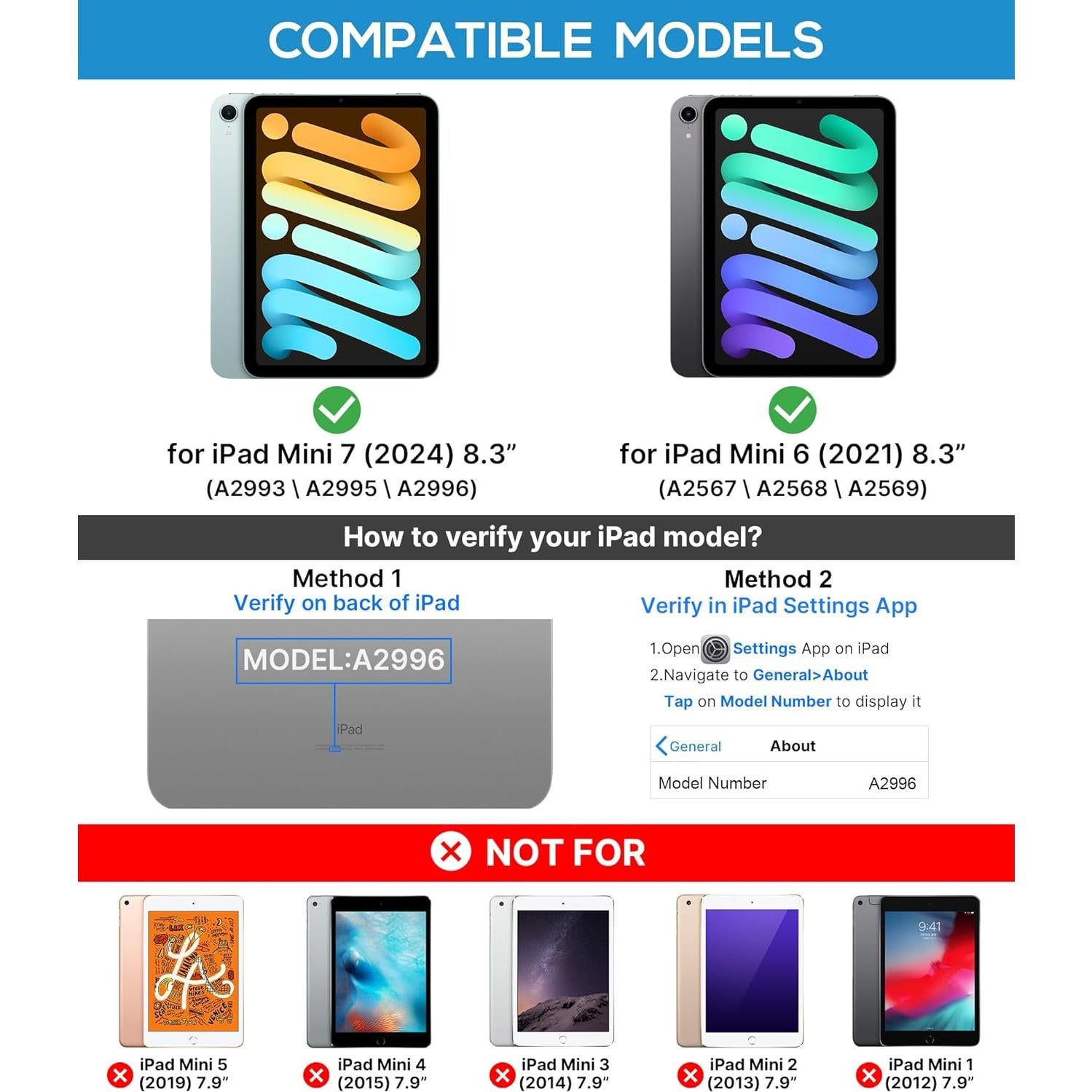 Funda Teclado Typecase iPad Mini 7 y 6 - Retroiluminada 10 Colores