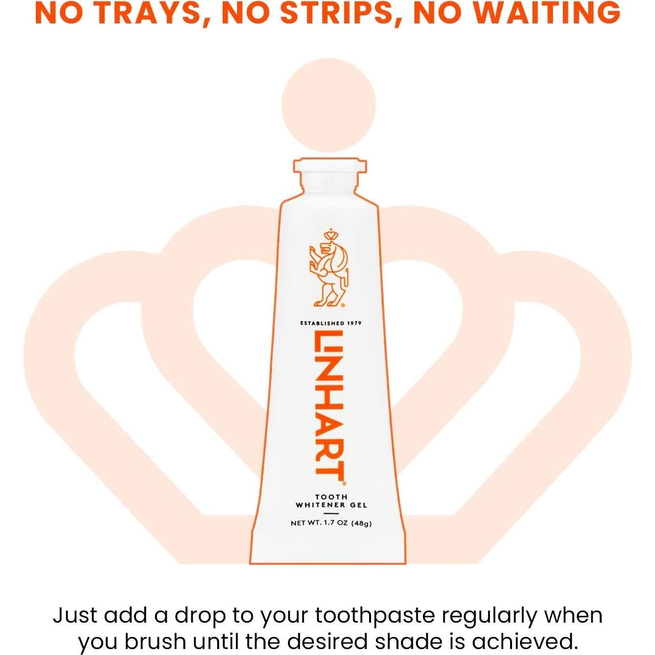 Gel Blanqueador de Dientes LINHART 50% Más Fuerza Sin Sensibilidad