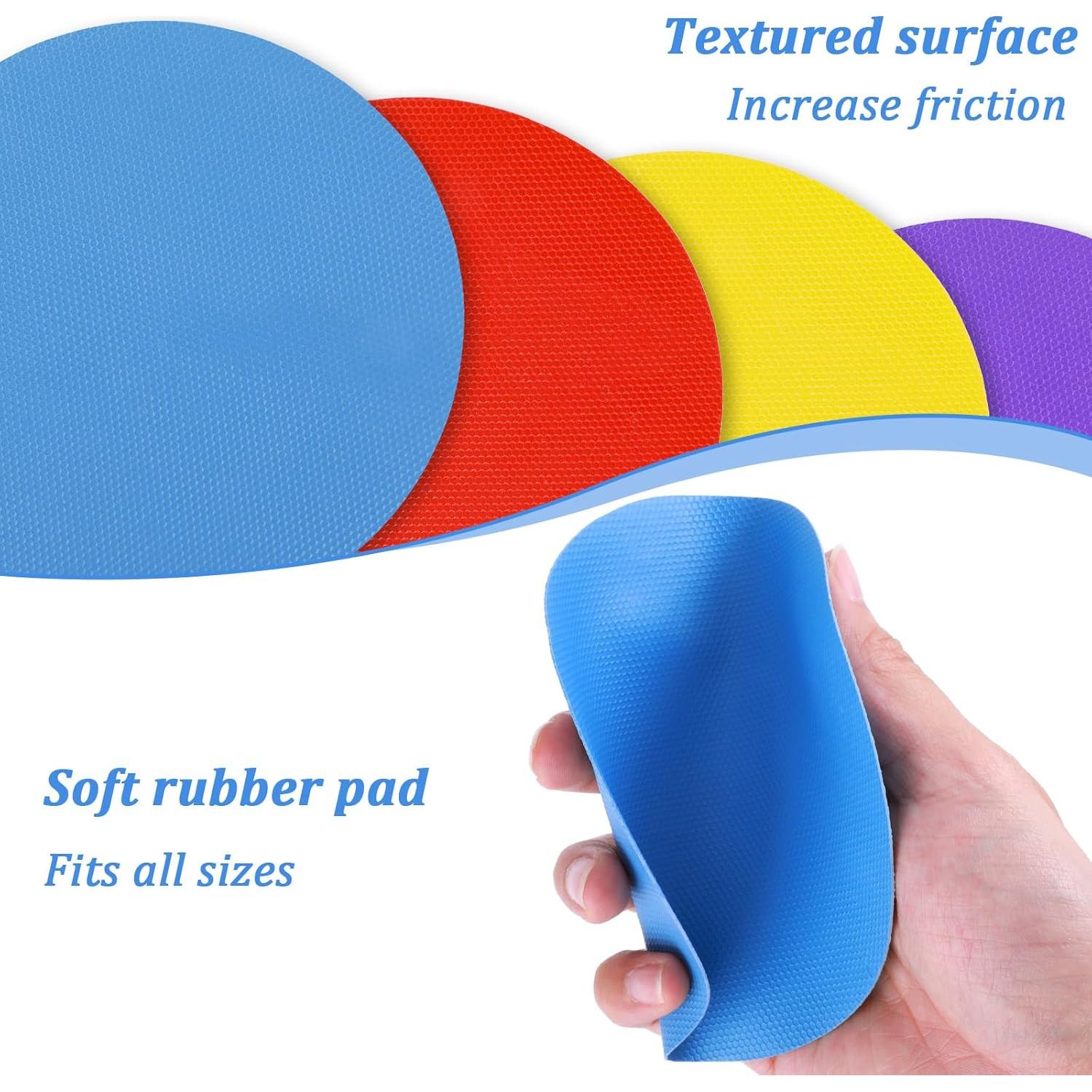 Juego de 4 Agarradores de Tarros de Goma Teaaha 12.5 cm Antideslizante