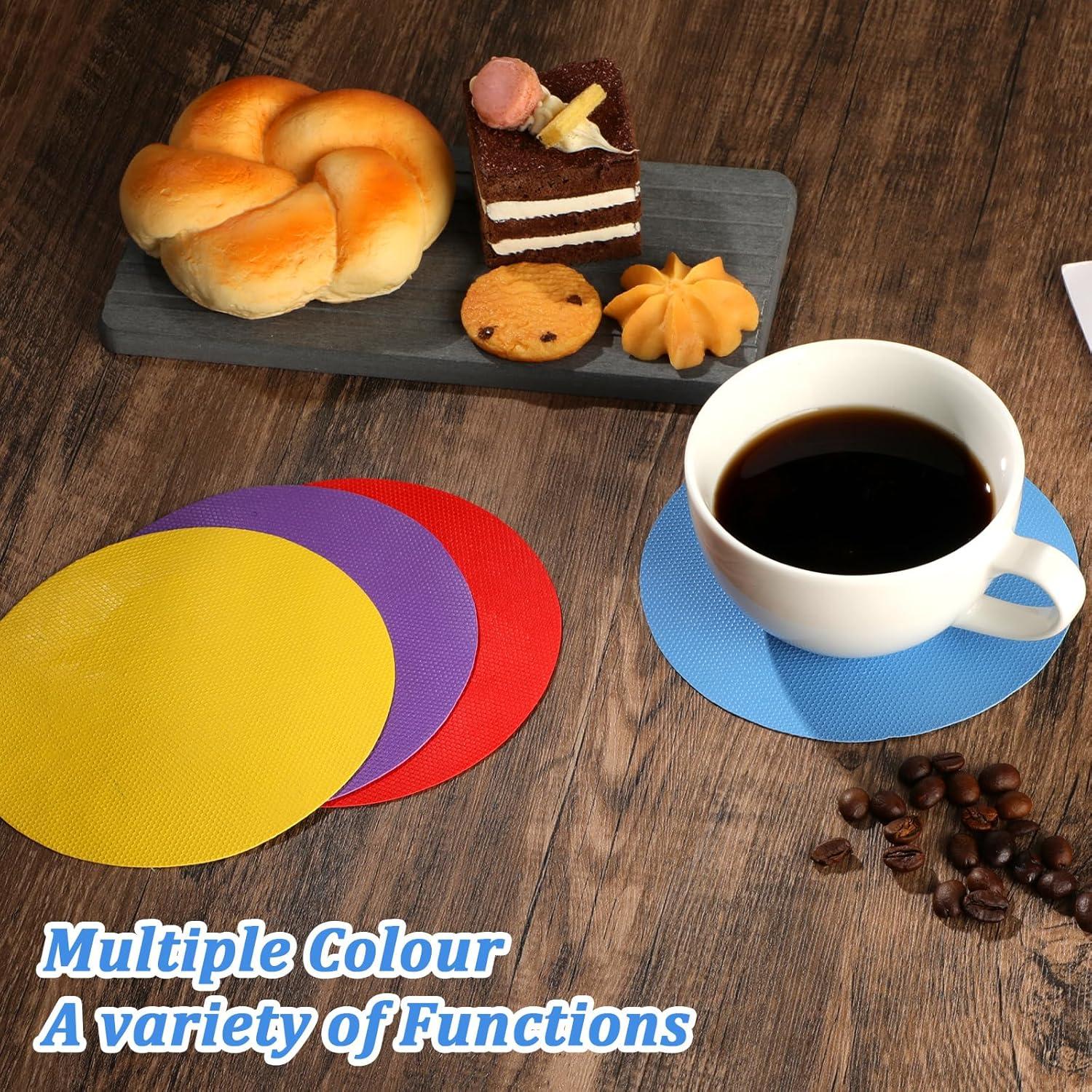 Juego de 4 Agarradores de Tarros de Goma Teaaha 12.5 cm Antideslizante