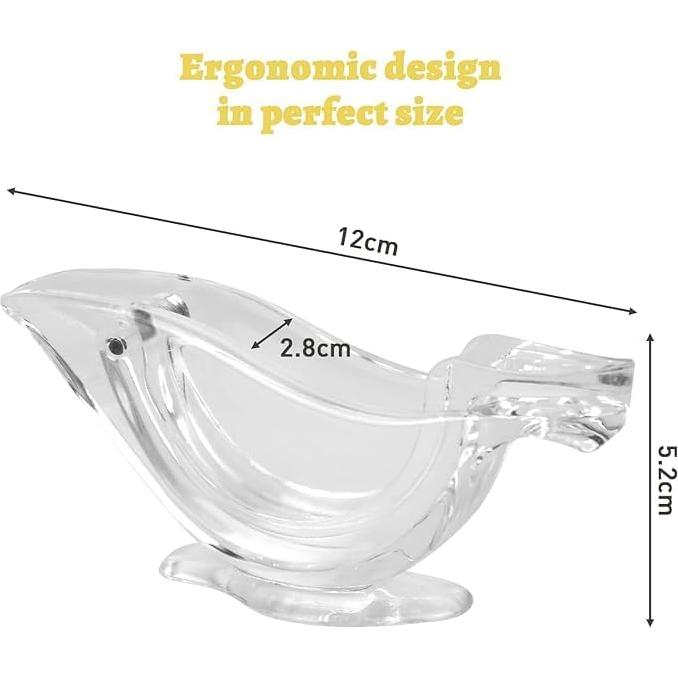 Exprimidor Manual de Limón XIEJ 2 Pcs Acrílico Transparente