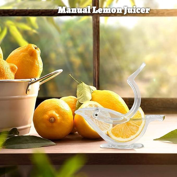 Exprimidor Manual de Limón XIEJ 2 Pcs Acrílico Transparente