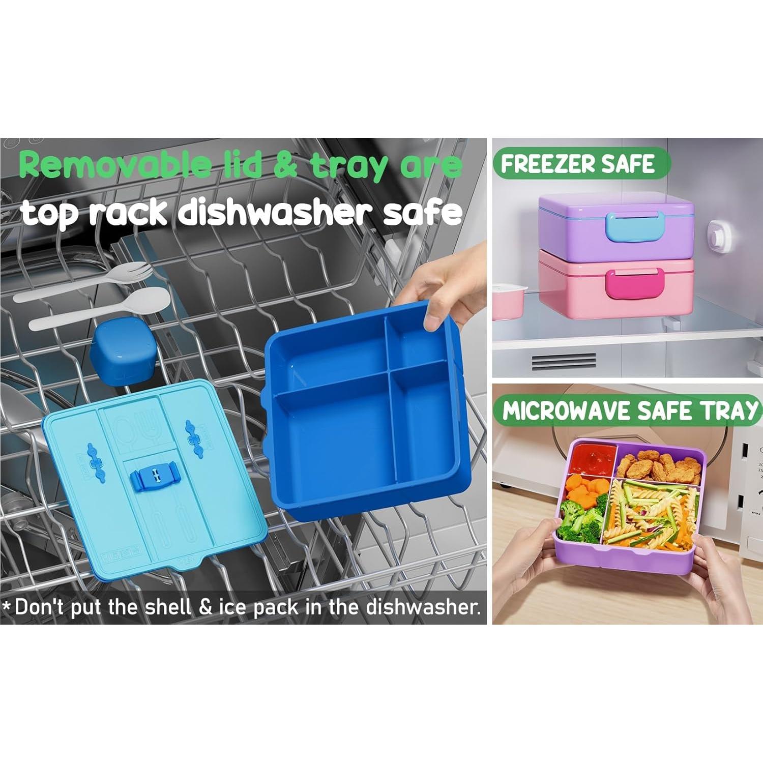 Caja Bento Fimibuke 1065ml a Prueba de Fugas con Utensilios