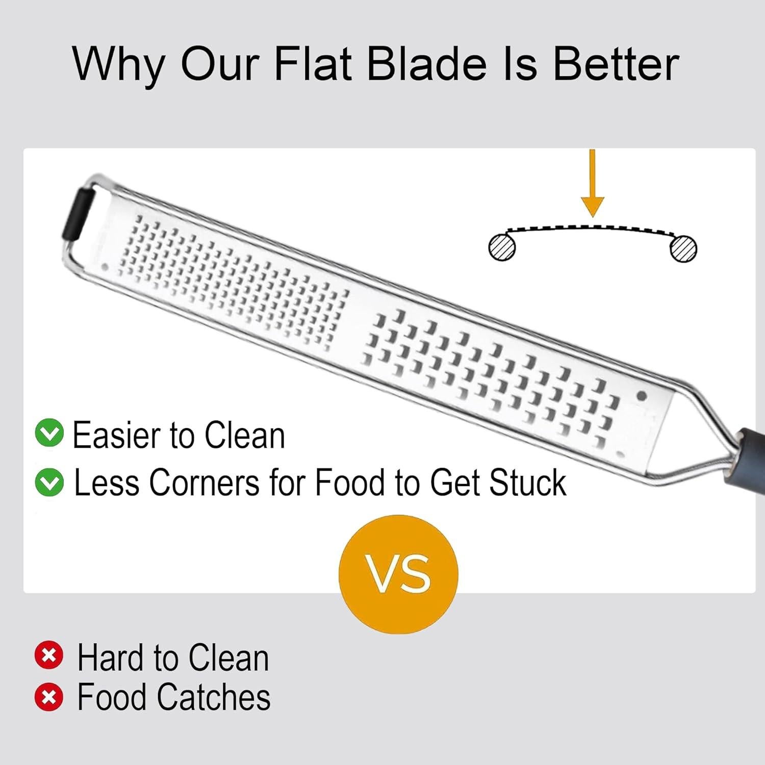 Rallador Zester 2 en 1 Grace & Grind - Acero Inoxidable 40.96 cm