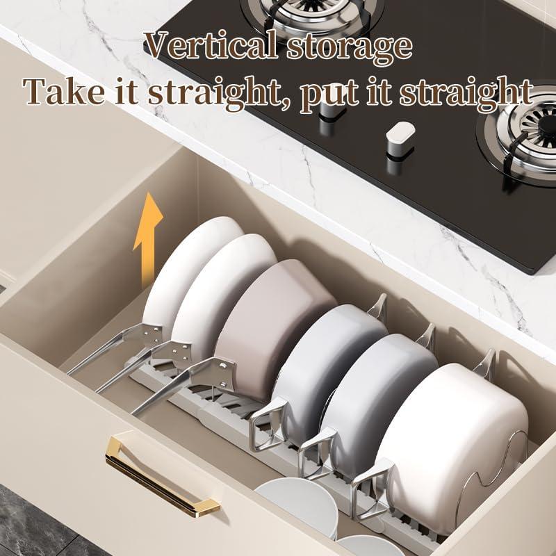 Soporte para Ollas Lhieiayh Expandible 7 Compartimentos Albaricoque