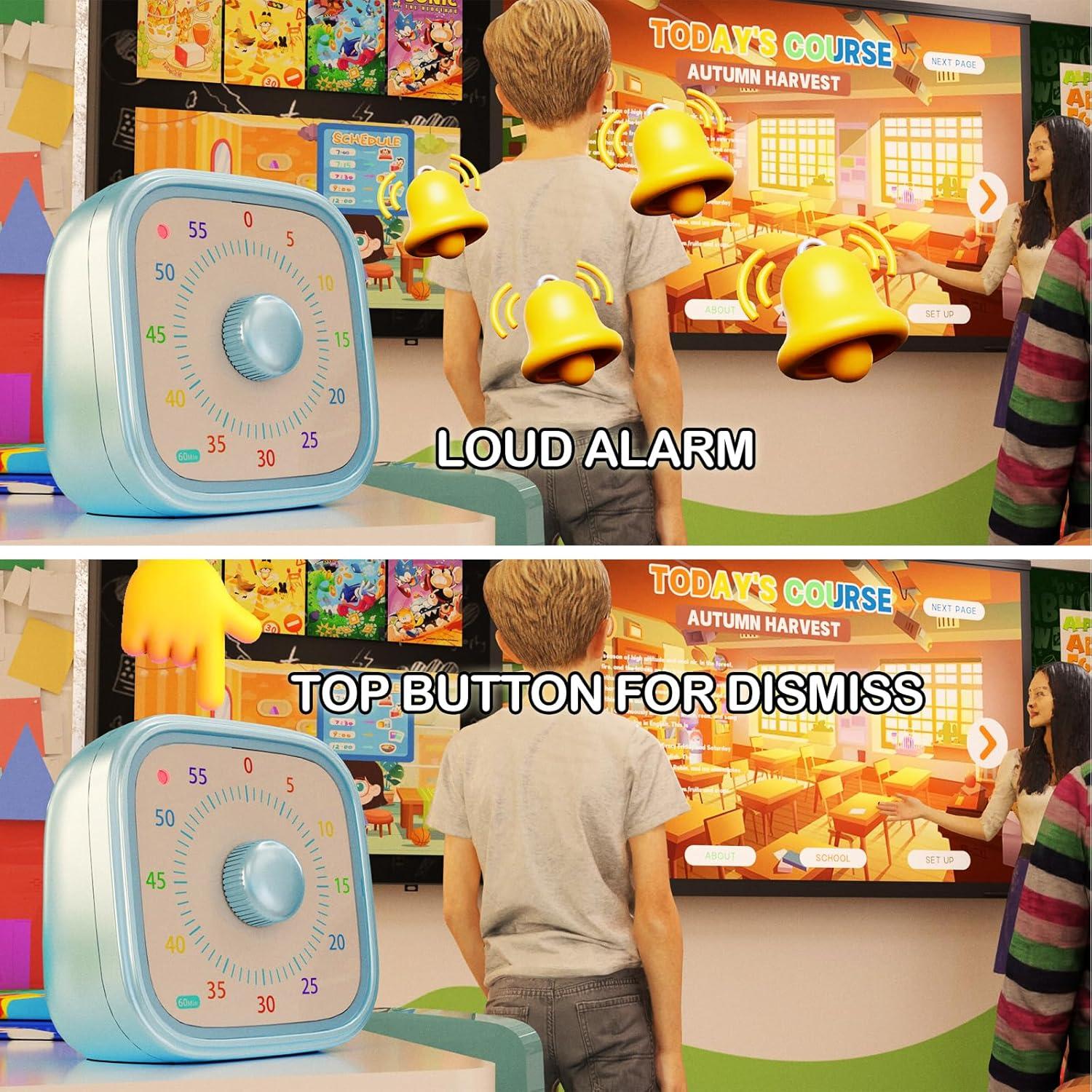 Temporizador Visual Acomingwin 60 Minutos Azul para Niños