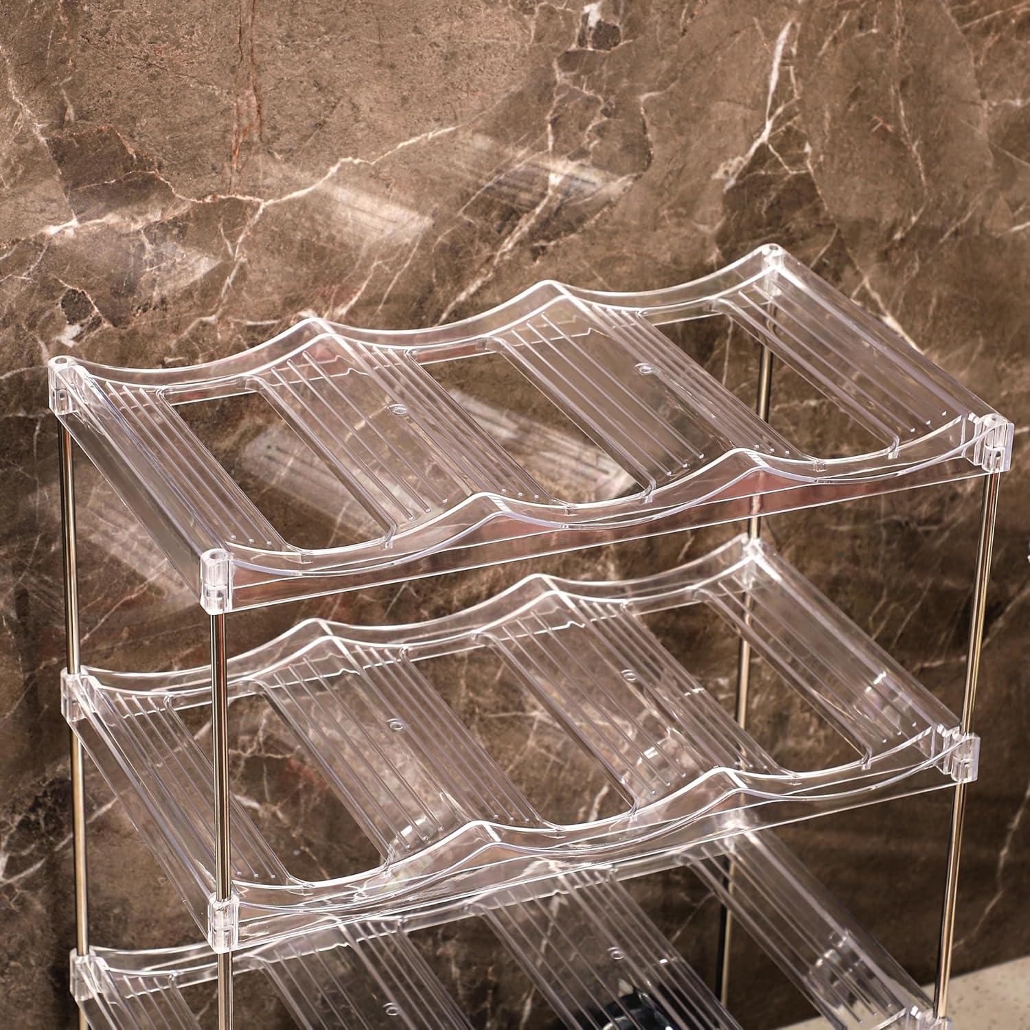 Organizador de Botellas IEEK, Estante Apilable 3 Niveles