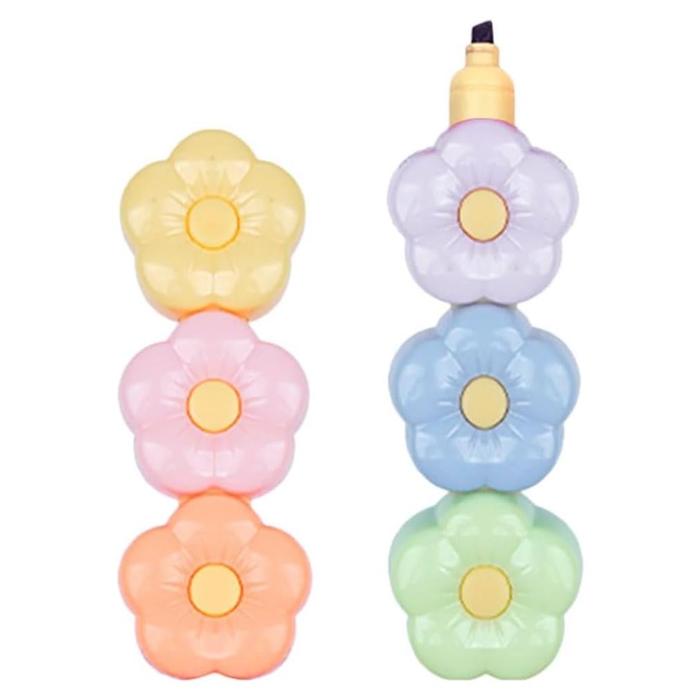 2 Sets de Marcadores Resaltadores DIYEAH Diseño Floral Colorido