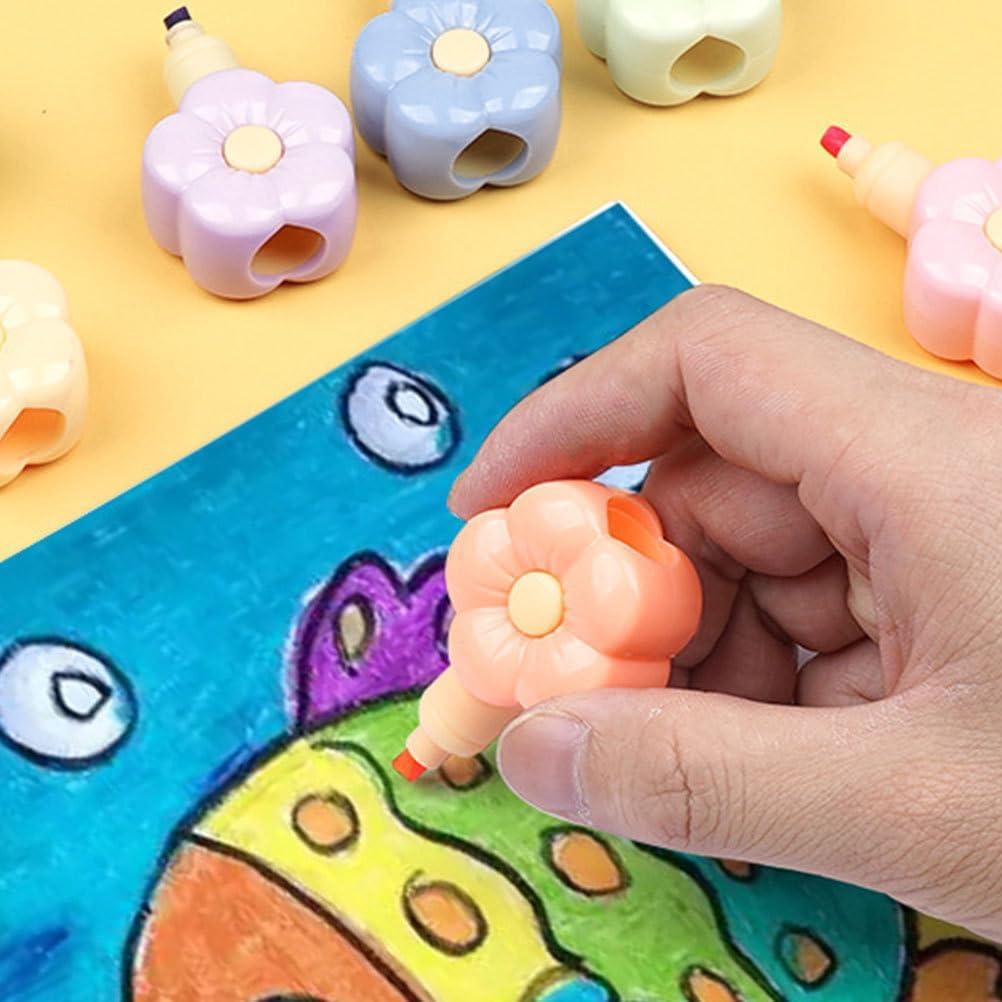 2 Sets de Marcadores Resaltadores DIYEAH Diseño Floral Colorido