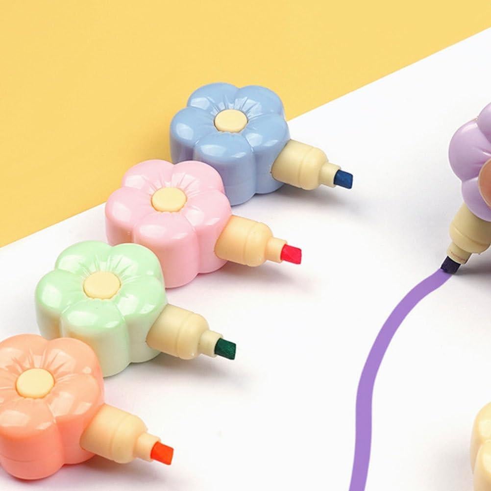 2 Sets de Marcadores Resaltadores DIYEAH Diseño Floral Colorido