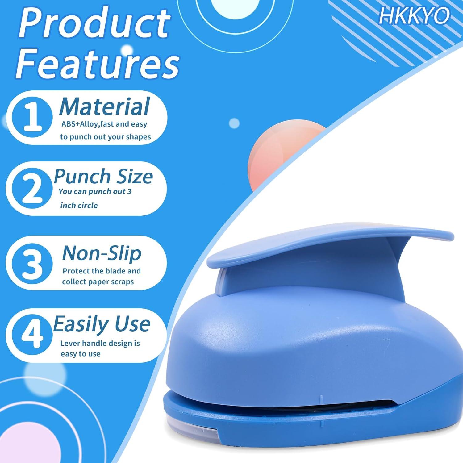 Perforadora Circular Grande HKKYO 3 Pulgadas para Manualidades