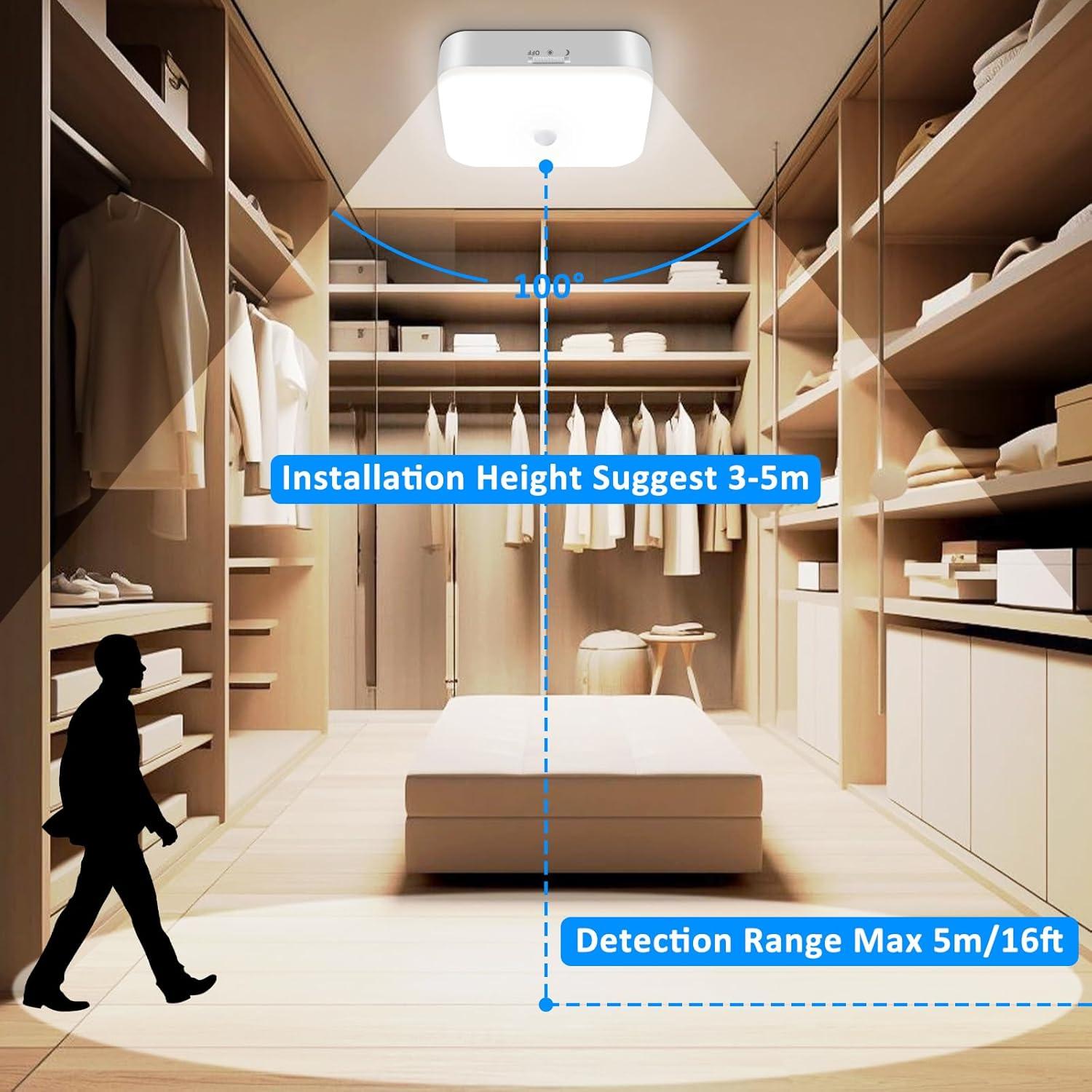 Luz de Armario TOOWELL Recargable 10000mAh Sensor Movimiento