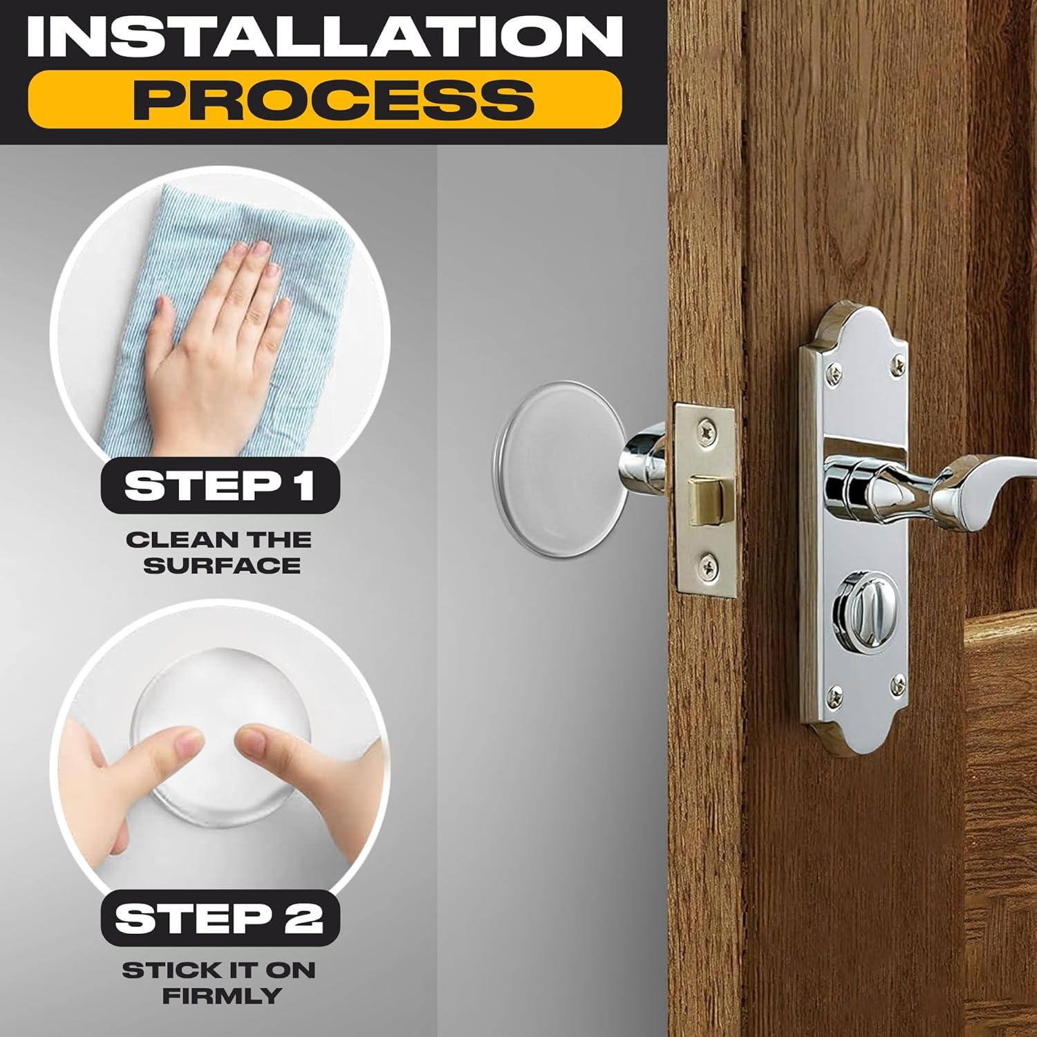 Topes de puerta autoadhesivos ProStoppr 8 piezas 5.08cm