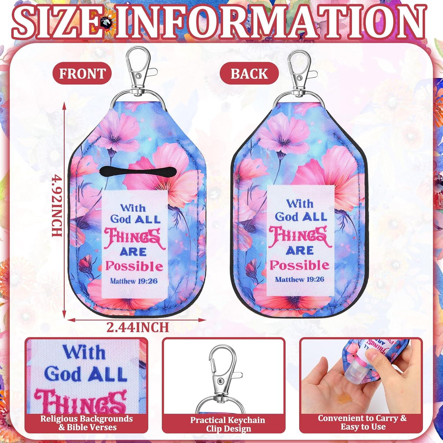 24 Soportes de Llaveros para Desinfectante Kenning - Religiosos