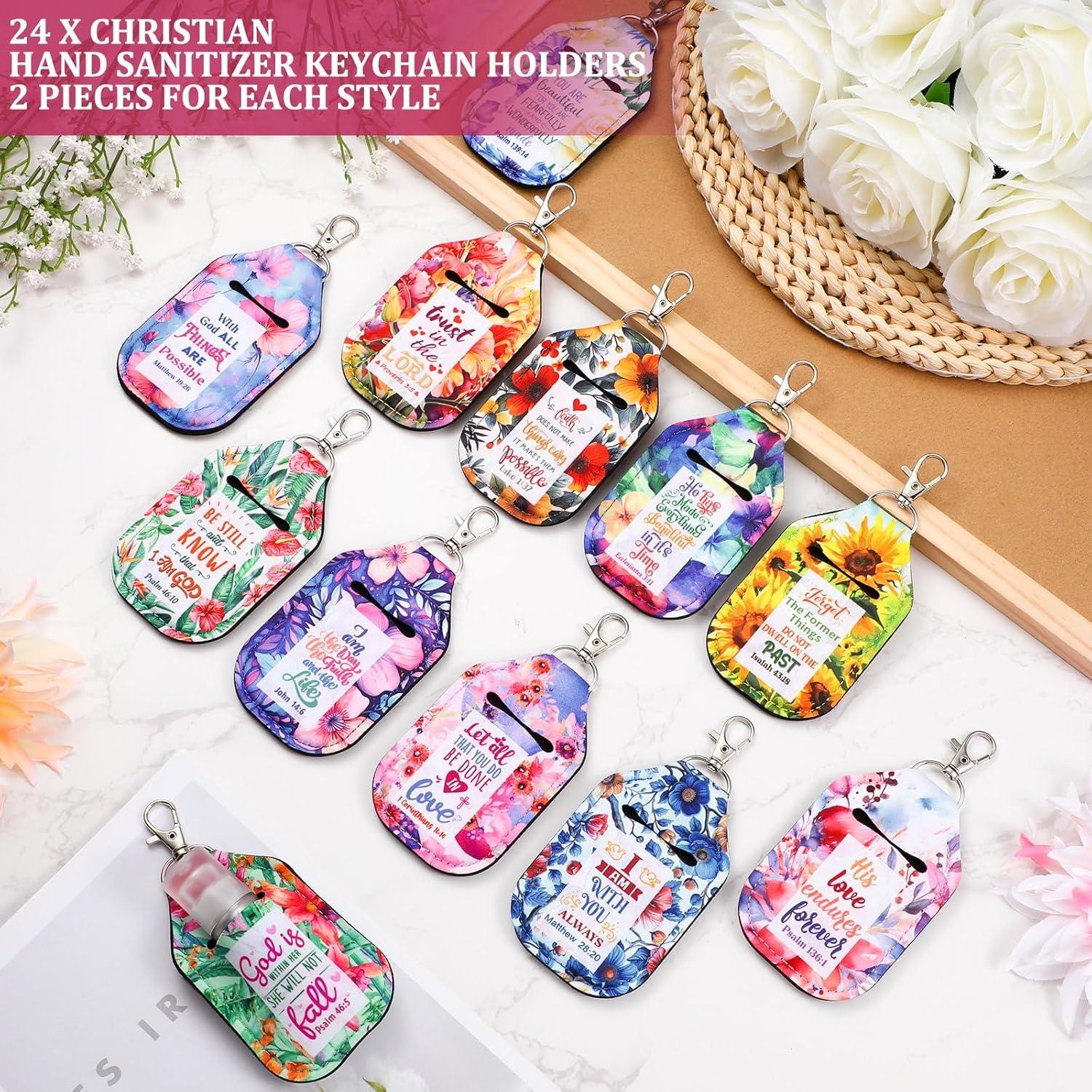 24 Soportes de Llaveros para Desinfectante Kenning - Religiosos