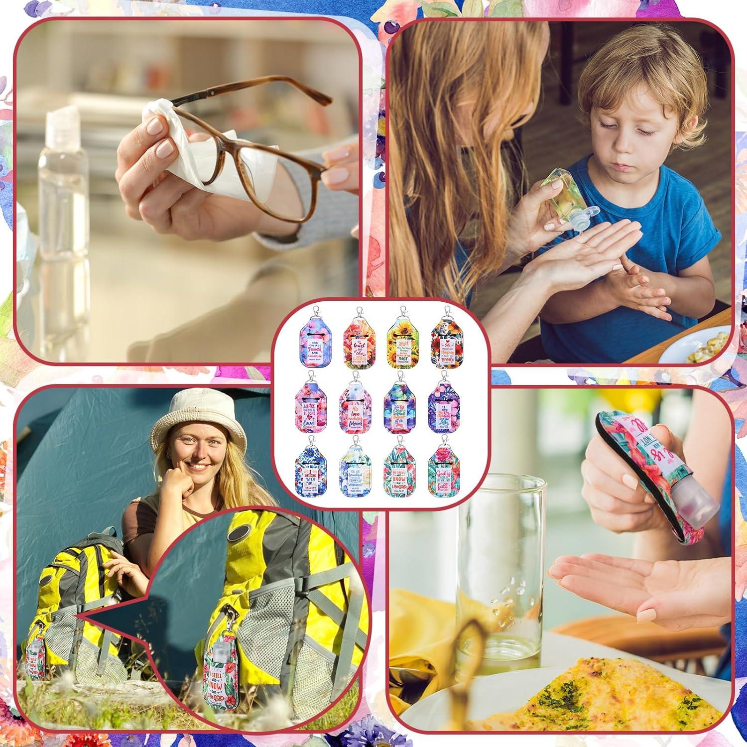 24 Soportes de Llaveros para Desinfectante Kenning - Religiosos