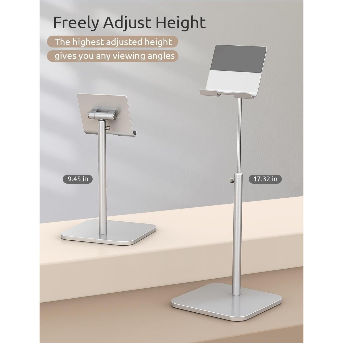 Soporte Ajustable para Tablet ODOSOLA Plata 24-43.94 cm