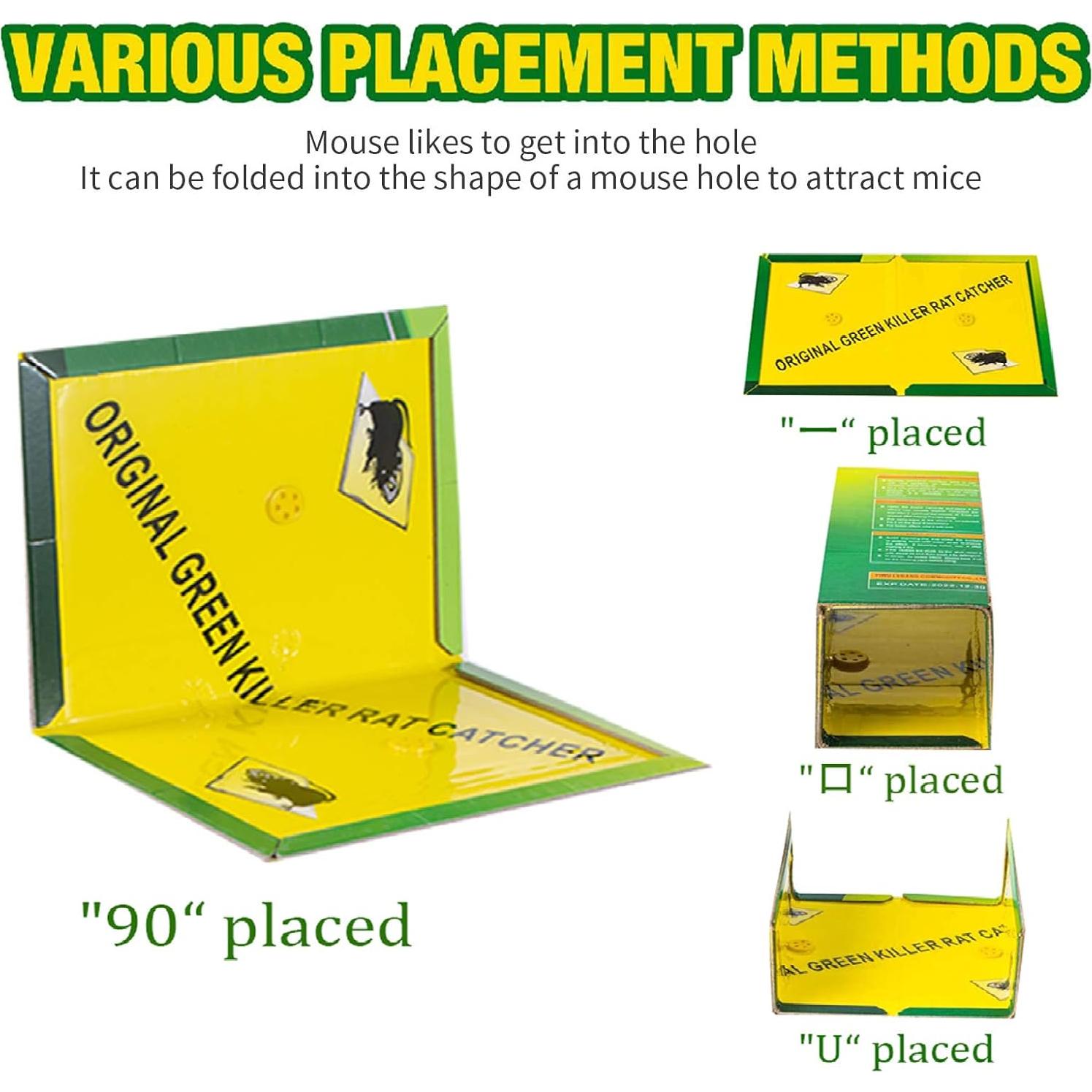 Trampas de Pegamento para Ratones Tysonir - 8 Piezas Ecológicas