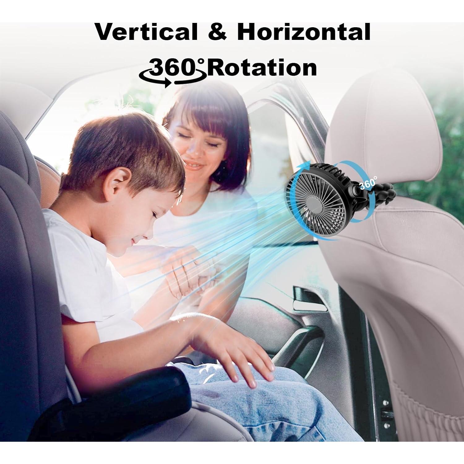 Ventilador Portátil Recargable PaPaFboy F1 3 Velocidades Negro