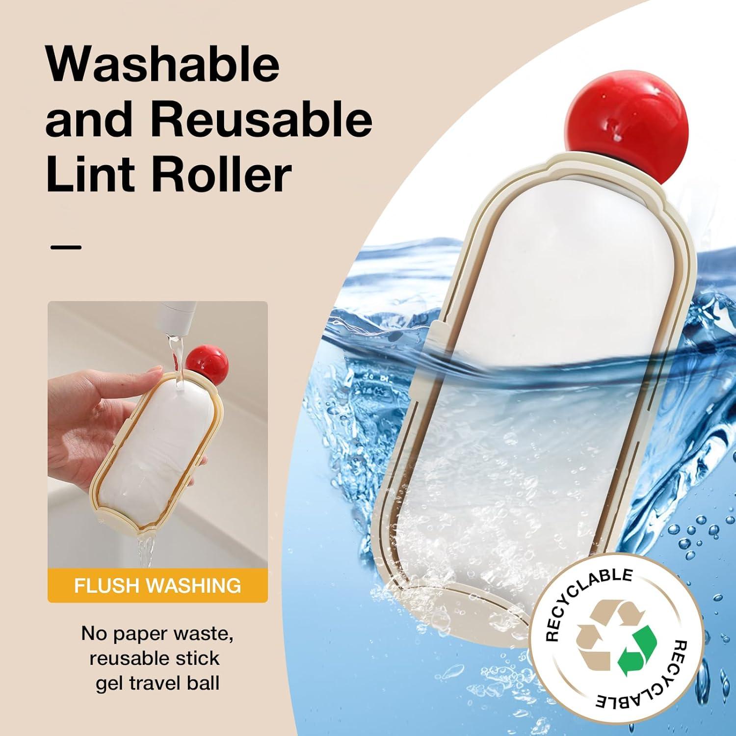 Rodillo de Pelusa Reutilizable Eptchn 2 en 1 para Ropa y Mascotas