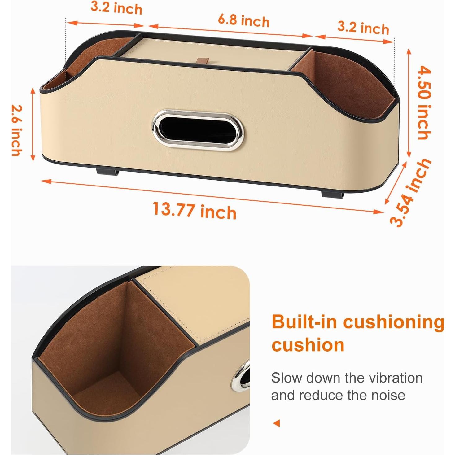 Organizador de Asiento Trasero Sancaral con 2 Portavasos y Ganchos