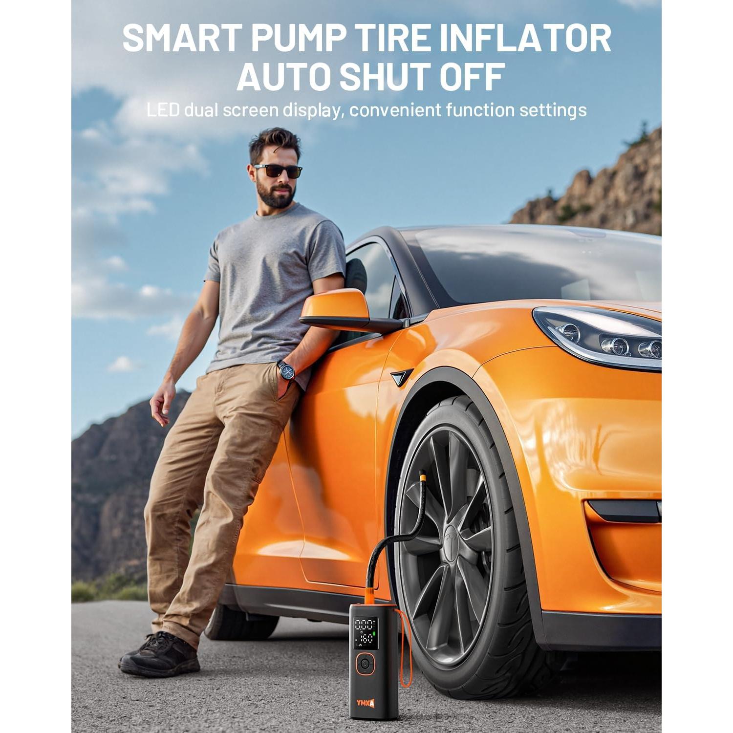 Inflador de Neumáticos Portátil YMXA VP-18 160 PSI 12V