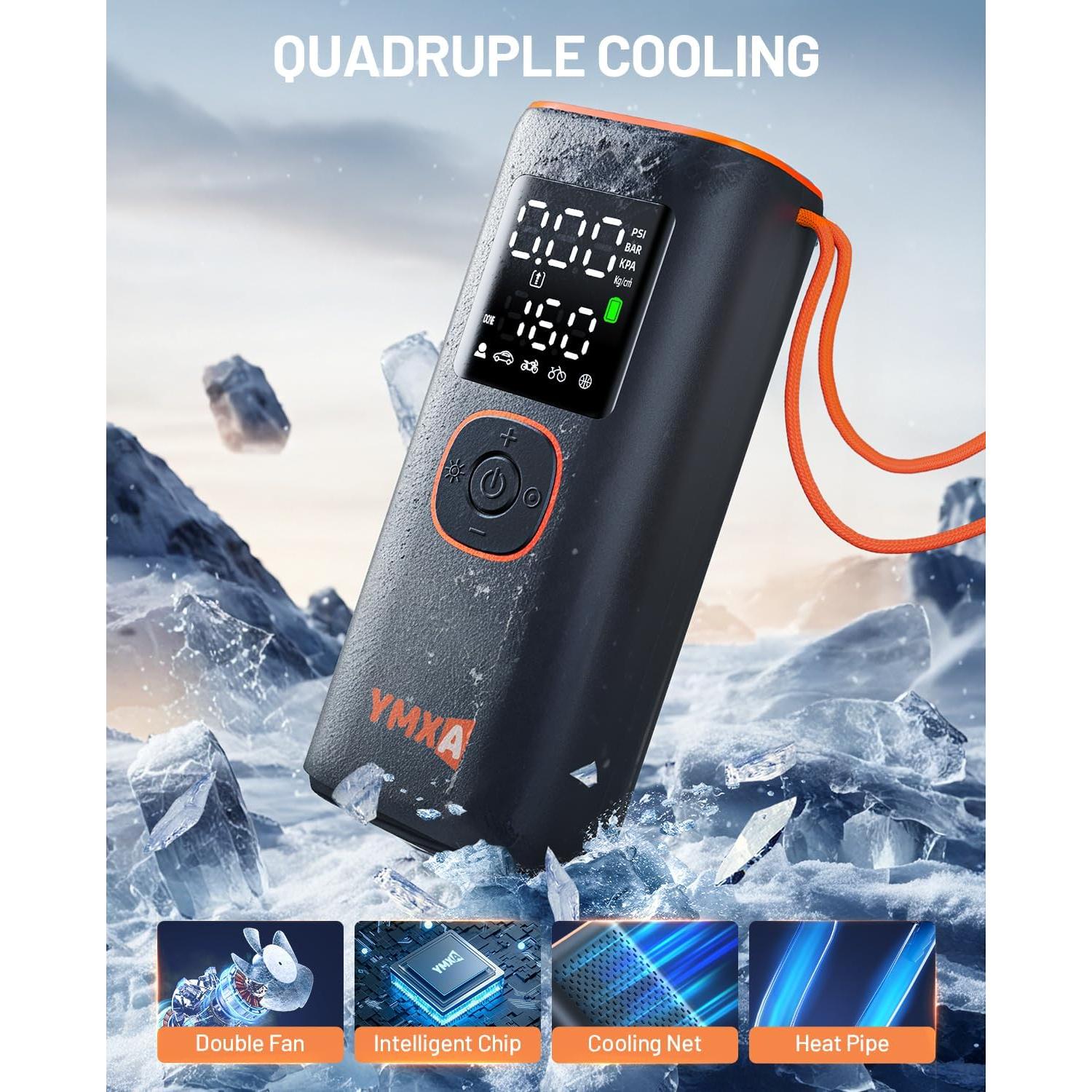 Inflador de Neumáticos Portátil YMXA VP-18 160 PSI 12V